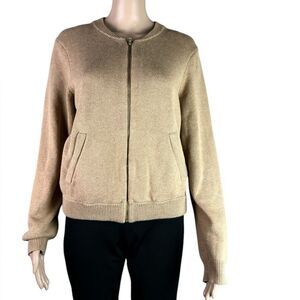 Women's Tan Cardigan Sweater